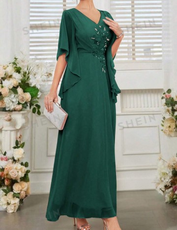 Rochie de ocazie Shein, verde