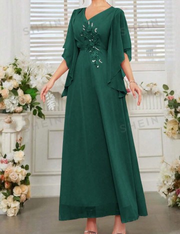 Rochie de ocazie Shein, verde