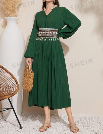 Rochie maxi Shein, verde