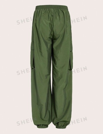 Pantaloni cargo Shein Curve+, kaki