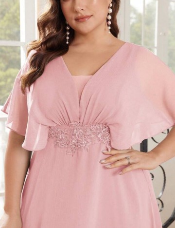 Rochie de ocazie Shein Curve+, roz