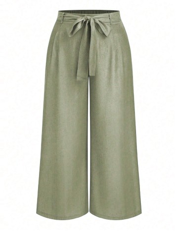 Pantaloni Shein Curve+, verde