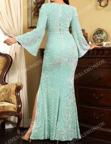 Rochie de ocazie Shein, albastru