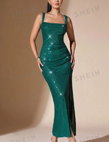 Rochie de ocazie Shein, verde