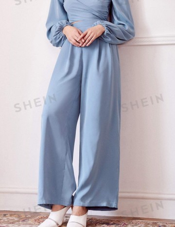 Pantaloni Shein, albastru