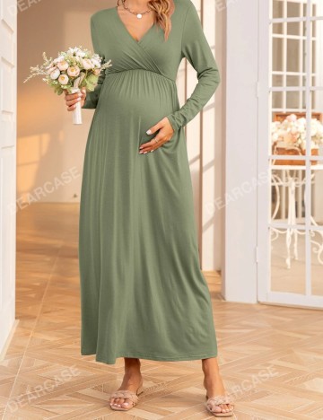 Rochie maxi Shein, kaki