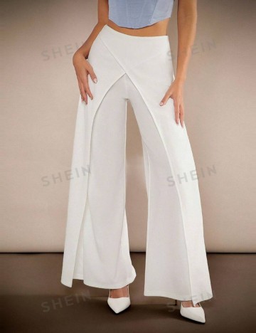 Pantaloni Shein, alb