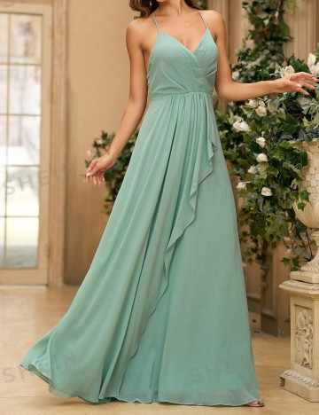 Rochie de ocazie Shein, verde