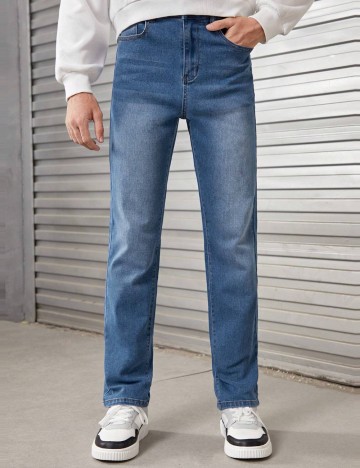 Jeans Shein, albastru