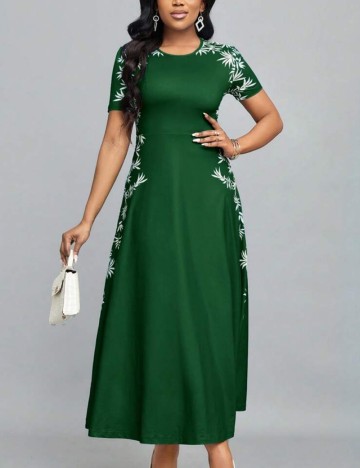 Rochie midi Shein, verde