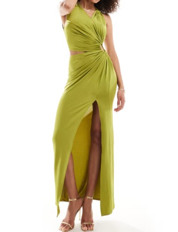 Rochie maxi ASOS, verde