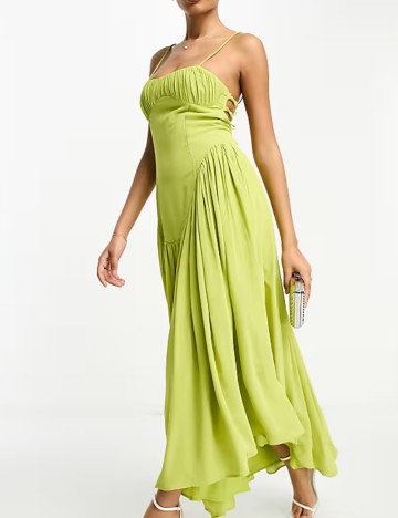 Rochie maxi ASOS, verde