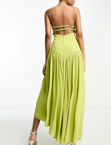 Rochie maxi ASOS, verde