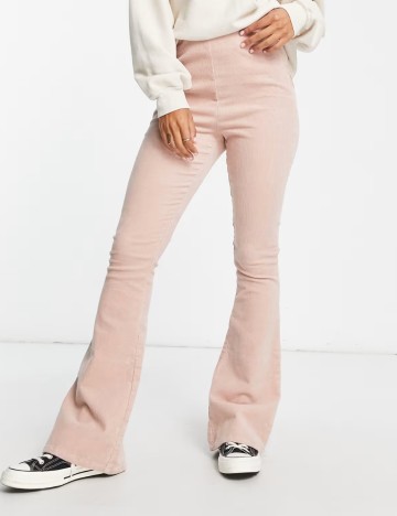 Pantaloni ASOS, roz prafuit