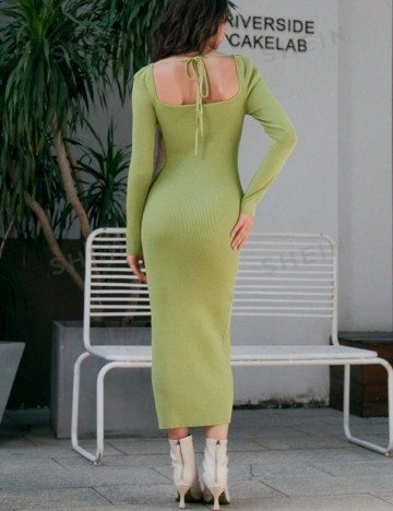 Rochie midi Shein, verde