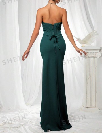 Rochie de ocazie Shein, verde