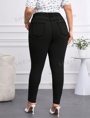 Jeans Shein Curve+, negru