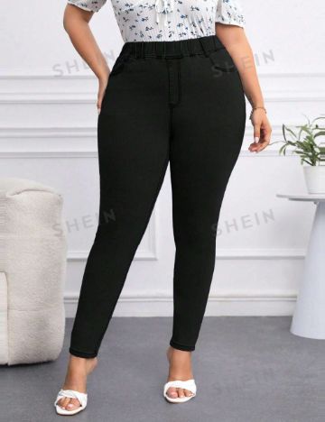 Jeans Shein Curve+, negru