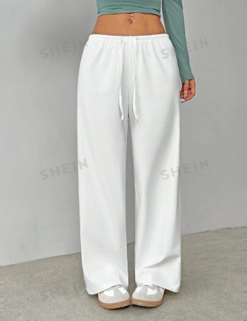 Pantaloni Shein, alb