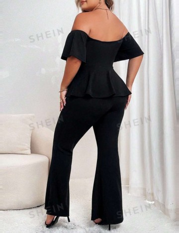 Top Shein Curve+, negru