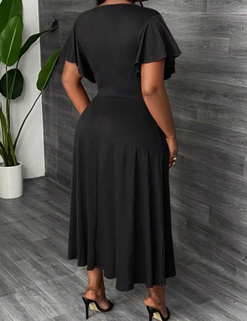 Rochie midi Shein Curve+, negru