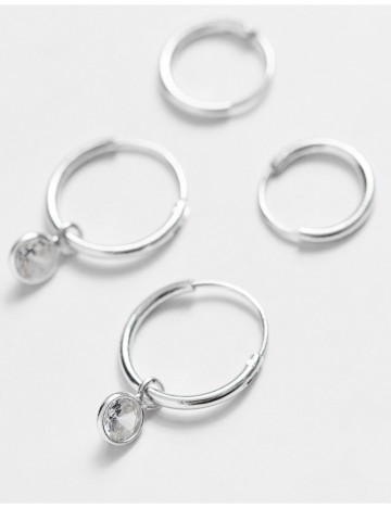 Set cercei Bloom & Bay, argintiu