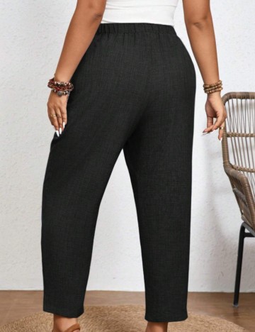 Pantaloni Shein Curve+, negru