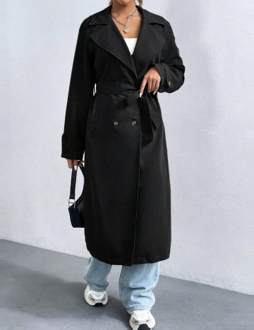 Trench Shein, negru