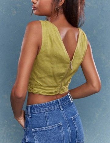 Top Shein, verde