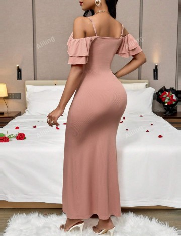 Rochie maxi Shein, roz