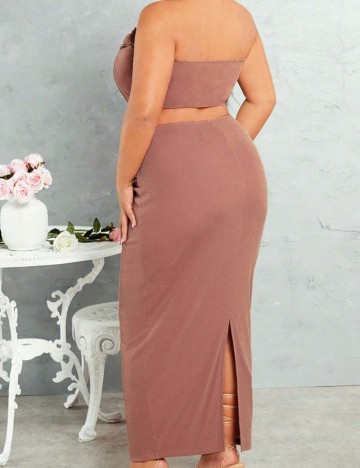Compleu Shein Curve+, roz