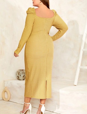 Rochie midi Shein, galben