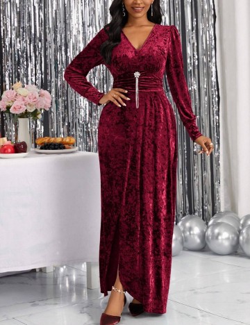 Rochie maxi Shein, vișiniu