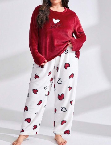 Compleu pijamale Shein Curve+, mix culori
