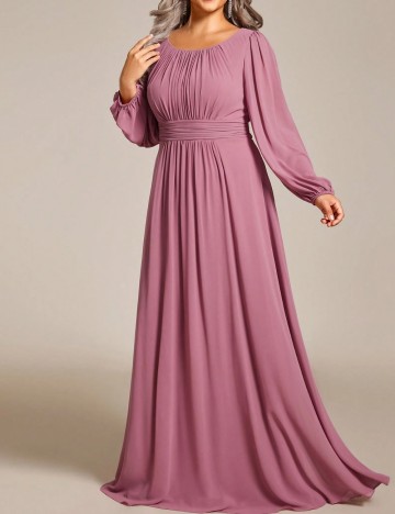 Rochie maxi Shein Curve+, roz