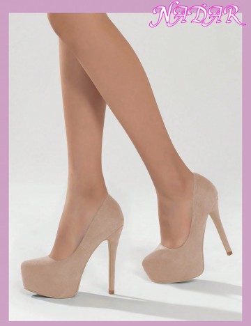 Pantofi cu toc Shein, bej