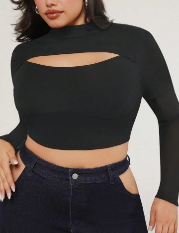 Bluză Shein Curve+, negru