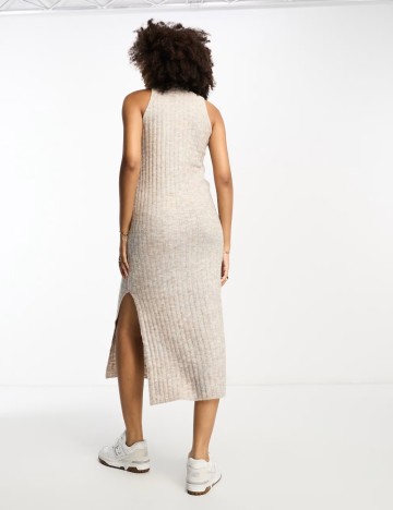 Rochie midi ASOS, bej