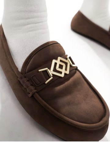 Mocasini ASOS, maro