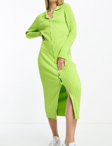 Rochie midi Monki, verde