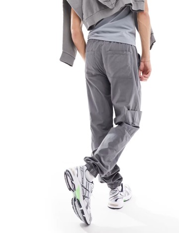 Pantaloni cargo ASOS, gri