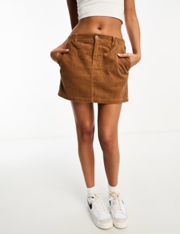 Fustă mini ASOS, maro