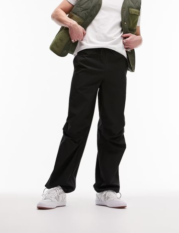 Pantaloni Topman, negru