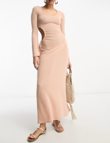 Rochie maxi ASOS, roz