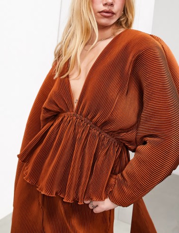 Cămașă ASOS, cărămiziu