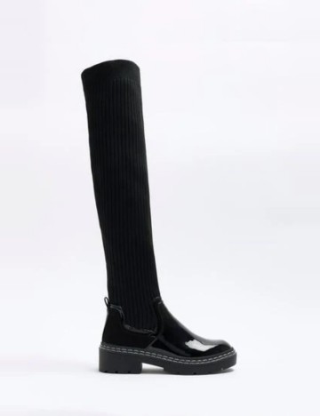 Cizme River Island, negru