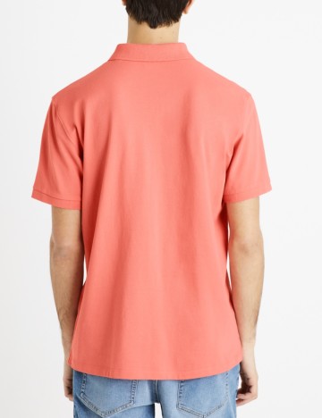 Tricou polo Celio, roz