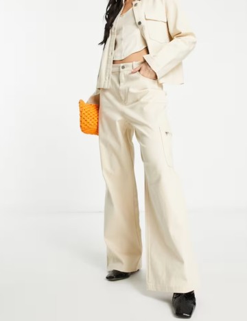 Pantaloni cargo Vero Moda, bej