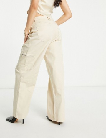 Pantaloni cargo Vero Moda, bej