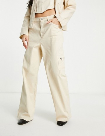 Pantaloni cargo Vero Moda, bej